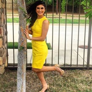 Calvin Klein Yellow Dress